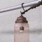 Antique Pink Glass and Brass Pendant Light 4