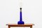Scandinavian Blue Glass Table Lamp from Holmegaard, 1960s, Image 1