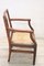 Antique Rustic Armchair in Walnut with Straw Seat 6