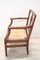 Antique Rustic Armchair in Walnut with Straw Seat 7