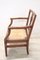 Antique Rustic Armchair in Walnut with Straw Seat, Image 7