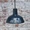 Vintage Industrial Blue Enamel Factory Pendant Lamp 4