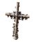 Antique French Cast Iron Crucifix, 1890s 11
