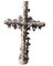 Antique French Cast Iron Crucifix, 1890s 1