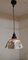 Antique German Ceiling Lamp with Glass Shade, 1910s, Image 1