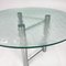 Postmodern Italian Dining Table in Steel and Glass, 1980s 2