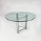 Postmodern Italian Dining Table in Steel and Glass, 1980s 4