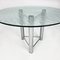 Postmodern Italian Dining Table in Steel and Glass, 1980s 5
