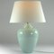 Celadon Ceramic Table Lamp from Robert Kostka, 1970s, Image 4