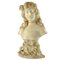 Busto italiano antiguo modernista de mármol, 1890-1910, Imagen 1