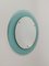 Mid-Century Rounded Mirror in Turquoise Glass attributed to Veca, Italy, 1970s 8