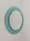 Mid-Century Rounded Mirror in Turquoise Glass attributed to Veca, Italy, 1970s, Image 8