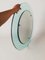 Mid-Century Rounded Mirror in Turquoise Glass attributed to Veca, Italy, 1970s 15