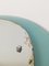 Mid-Century Rounded Mirror in Turquoise Glass attributed to Veca, Italy, 1970s 3