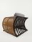Armlehnstühle aus Korbgeflecht, Leder und Bambus im Art Deco Stil, 1970er, 2er Set 11