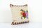 Bohemian Turkish Kilim Cushion with Floral Design, 2010s 3