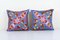 Traditional Silk Suzani Cushion Covers, 2010s, Set of 2, Image 1