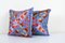 Traditional Silk Suzani Cushion Covers, 2010s, Set of 2 2