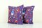 Suzani Silk Cushion Covers, 2010s, Set of 2 2