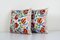 Suzani Ethnic Silk Cushion Covers, 2010s, Set of 2 2