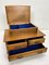 Vintage Pine Jewelry Box with Drawers, 1950s 4
