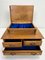 Vintage Pine Jewelry Box with Drawers, 1950s 10