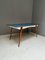 Vintage Italian Dining Table with Blue Wooden Top, 1960s 8