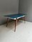 Vintage Italian Dining Table with Blue Wooden Top, 1960s 21