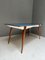 Vintage Italian Dining Table with Blue Wooden Top, 1960s 6
