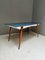 Vintage Italian Dining Table with Blue Wooden Top, 1960s 9