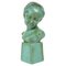 Lacquered Plaster Sculpture or Bust of a Young Girl 1