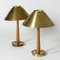 Lampes de Bureau Vintage en Laiton par Hans Bergström pour Asea, 1940s, Set de 2 2