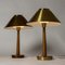 Lampes de Bureau Vintage en Laiton par Hans Bergström pour Asea, 1940s, Set de 2 3