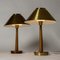 Vintage Brass Table Lamps by Hans Bergström for Asea, 1940s, Set of 2 3