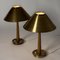 Lámparas de mesa vintage de latón de Hans Bergström para Asea, años 40. Juego de 2, Imagen 4