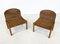 Chaises en Rotin et Bois, Italie, 1960s, Set de 2 7