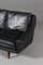 Vintage Danish Matador Sofa in Black Leather by Aage Christiansen 6