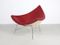 Roter Vintage Leder Coconut Stuhl von George Nelson für Vitra 6