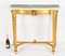 Antique French Napoleon III Carved Giltwood Console Table, 1800s 18