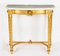 Antique French Napoleon III Carved Giltwood Console Table, 1800s 2