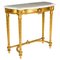 Antique French Napoleon III Carved Giltwood Console Table, 1800s 1