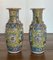 Canton Vases with Golden Applications, Floral and Butterfly Decoration, Late 19th Century, Set of 2 3