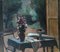 Georges Darel, Table fleurie et vue sur jardin, Olio su tela, Immagine 2