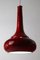 Large Mid-Century Red Pottery Pendant Lamp, 1970s, Image 4