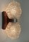 Mid-Century Glass and Wood Wall Light from Temde, 1960s 12