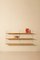 Small Onda Shelf in Oak and Chrome by Schneid Studio 2