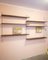 Blue Shelving Unit with 6 Walnut Shelves, 1960s 1