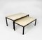 Mid-Century Couchtische aus Travertin & Stahl, 1960er, 2er Set 6