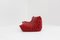 Togo Three Seater Sofa in Red Leather by Michel Ducaroy for Ligne Roset, 2010s, Image 10