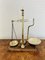 Antique Victorian Brass Scales, 1860, Set of 7 2